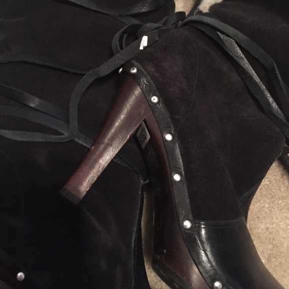 Michael Kors Over the knee Suede Fur Boot - Picture 5 of 6